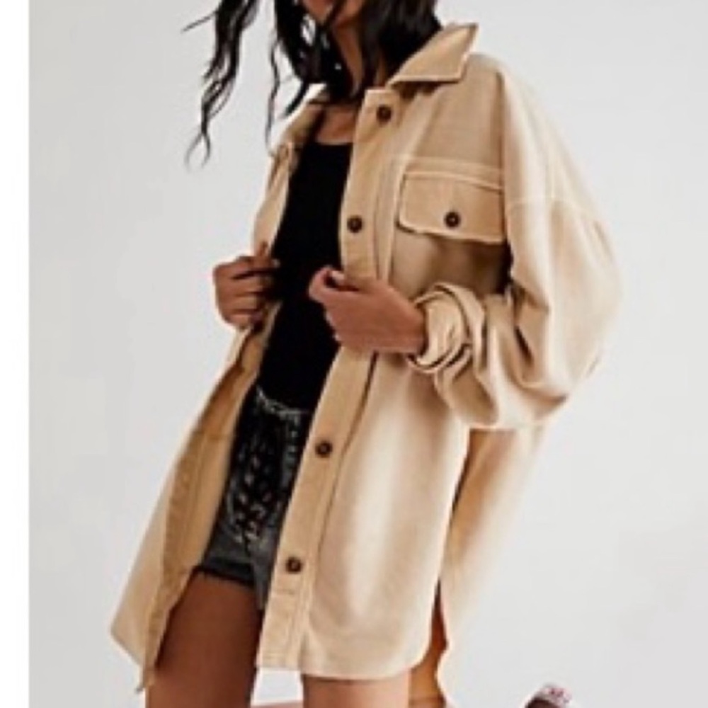 Free People Oversized Shacket NWOT - Picture 6 of 12